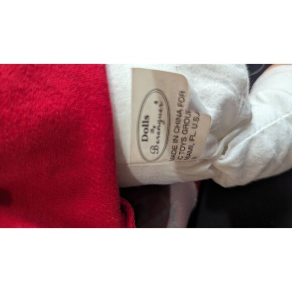 Berenguer Baby Doll 13" Toy red dress  cloth body cuddly collectible - Picture 9 of 13